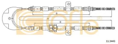Трос, стояночная тормозная система COFLE купить