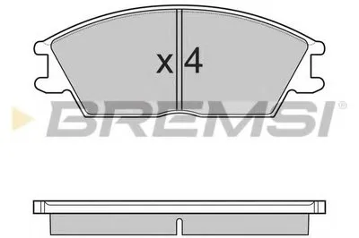 Комплект тормозных колодок, дисковый тормоз BREMSI купить
