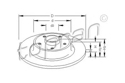 Тормозной диск TOPRAN купить