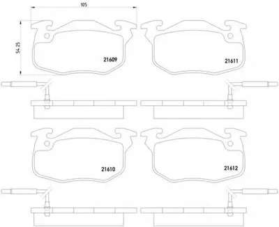 Комплект тормозных колодок, дисковый тормоз HELLA купить