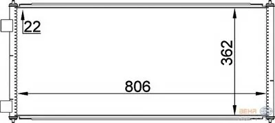 Конденсатор, кондиционер BEHR HELLA SERVICE HELLA купить