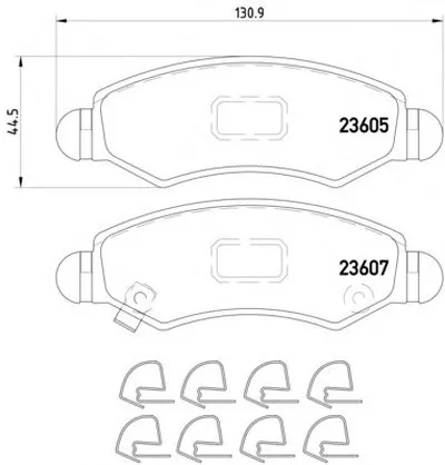Комплект тормозных колодок, дисковый тормоз HELLA PAGID купить