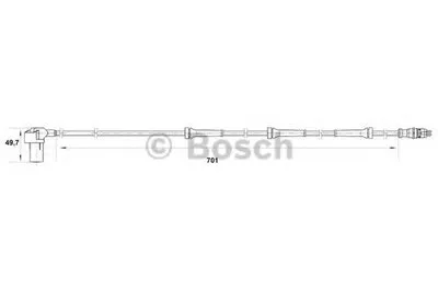 Датчик, частота вращения колеса BOSCH купить