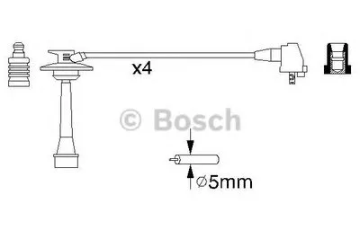 Комплект проводов зажигания BOSCH купить