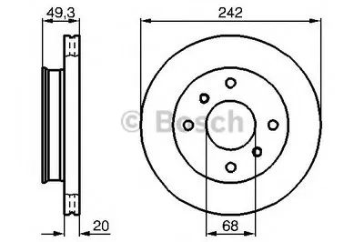 Тормозной диск BOSCH купить