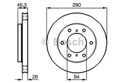 Тормозной диск BOSCH купить