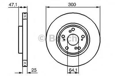 Тормозной диск BOSCH купить