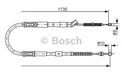 Трос, стояночная тормозная система BOSCH купить