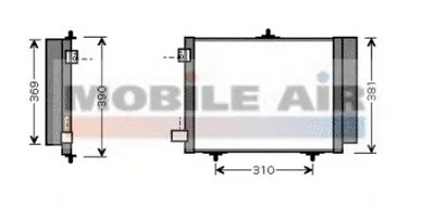 Конденсатор, кондиционер VAN WEZEL купить