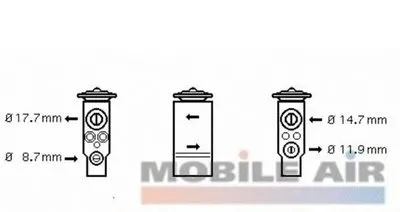 Расширительный клапан, кондиционер VAN WEZEL купить