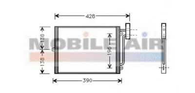 Конденсатор, кондиционер VAN WEZEL купить