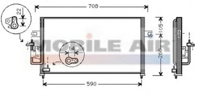 Конденсатор, кондиционер VAN WEZEL купить