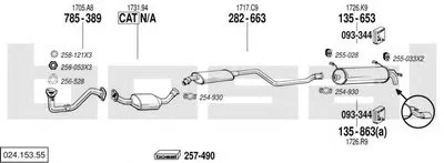 Система выпуска ОГ BOSAL купить