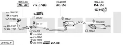 Система выпуска ОГ BOSAL купить