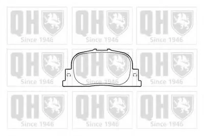 Комплект тормозных колодок, дисковый тормоз QUINTON HAZELL купить