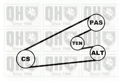 Поликлиновой ременный комплект QUINTON HAZELL купить