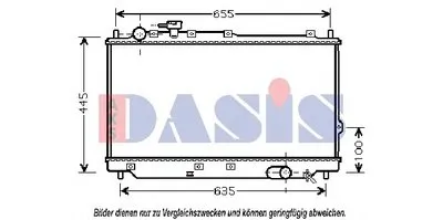 Радиатор, охлаждение двигателя AKS DASIS купить