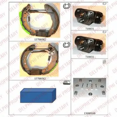 Комплект тормозных колодок DELPHI купить