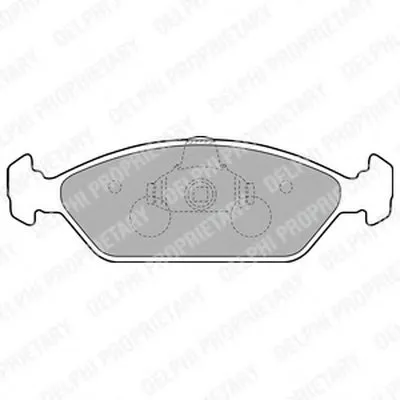 Комплект тормозных колодок, дисковый тормоз DELPHI купить