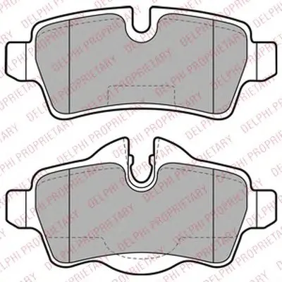 Комплект тормозных колодок, дисковый тормоз DELPHI купить