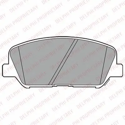 Комплект тормозных колодок, дисковый тормоз DELPHI купить