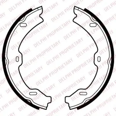 Комплект тормозных колодок, стояночная тормозная система DELPHI купить