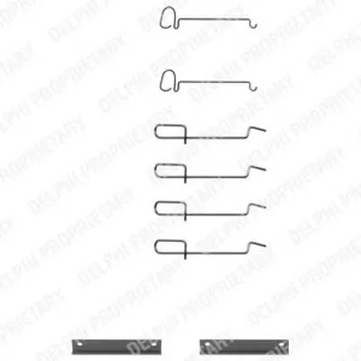 Комплектующие, колодки дискового тормоза DELPHI купить