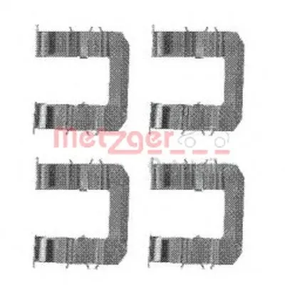 Комплектующие, колодки дискового тормоза METZGER купить