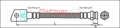 Тормозной шланг METZGER купить
