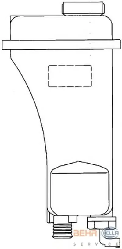 Компенсационный бак, охлаждающая жидкость BEHR HELLA SERVICE купить