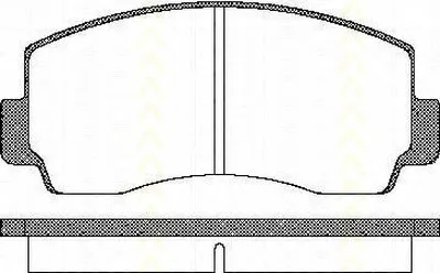 Комплект тормозных колодок, дисковый тормоз TRISCAN купить