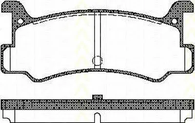 Комплект тормозных колодок, дисковый тормоз TRISCAN купить