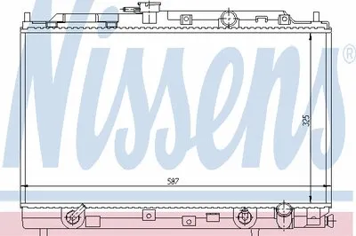 Радиатор, охлаждение двигателя NISSENS купить