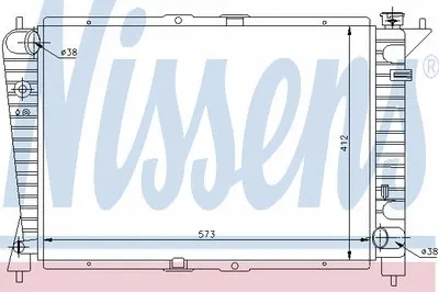 Радиатор, охлаждение двигателя NISSENS купить