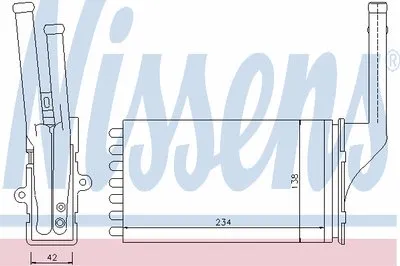 Теплообменник, отопление салона NISSENS купить