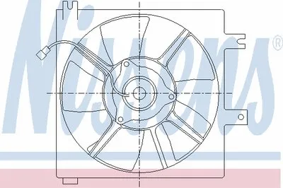Вентилятор, конденсатор кондиционера NISSENS купить