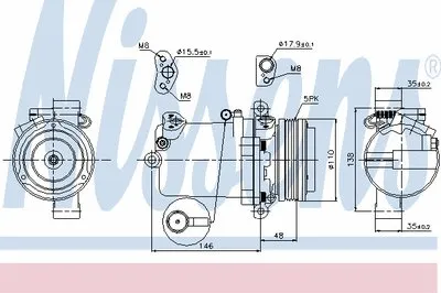 Компрессор, кондиционер NISSENS купить