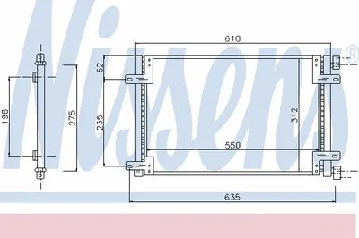 Конденсатор, кондиционер NISSENS купить