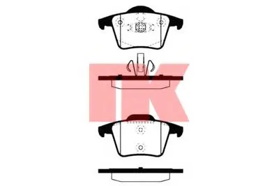 Комплект тормозных колодок, дисковый тормоз NK купить