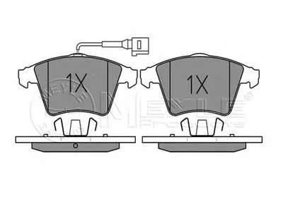 Комплект тормозных колодок, дисковый тормоз MEYLE купить