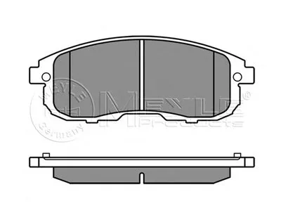 Комплект тормозных колодок, дисковый тормоз MEYLE купить