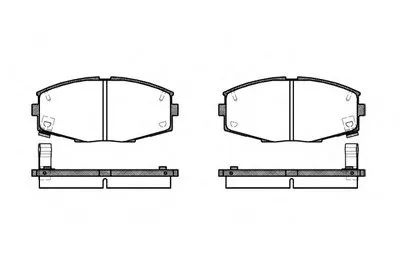 Комплект тормозных колодок, дисковый тормоз REMSA купить