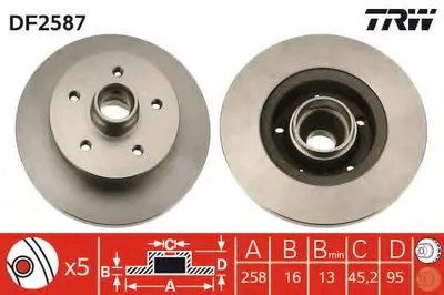 Тормозной диск TRW купить