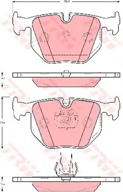 Комплект тормозных колодок, дисковый тормоз COTEC TRW купить