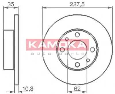 Тормозной диск KAMOKA KAMOKA купить