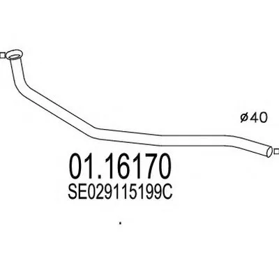 Труба выхлопного газа MTS купить
