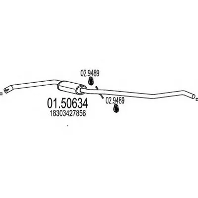Средний глушитель выхлопных газов MTS купить