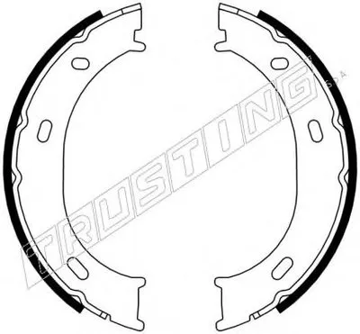 Комплект тормозных колодок, стояночная тормозная система TRUSTING купить