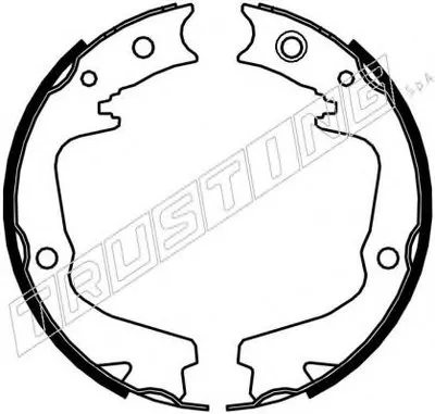 Комплект тормозных колодок, стояночная тормозная система TRUSTING купить