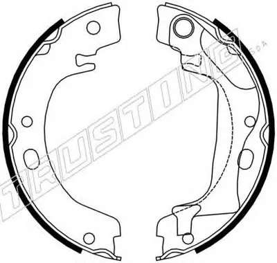 Комплект тормозных колодок, стояночная тормозная система TRUSTING купить